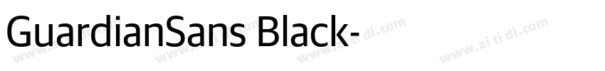 GuardianSans Black字体转换
